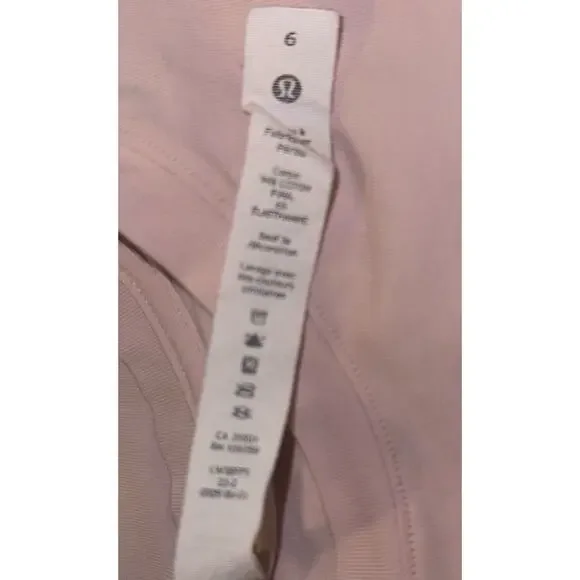 Lululemon Love Crew Short Sleeve Flush Pink Sz 6 - Picture 5 of 9